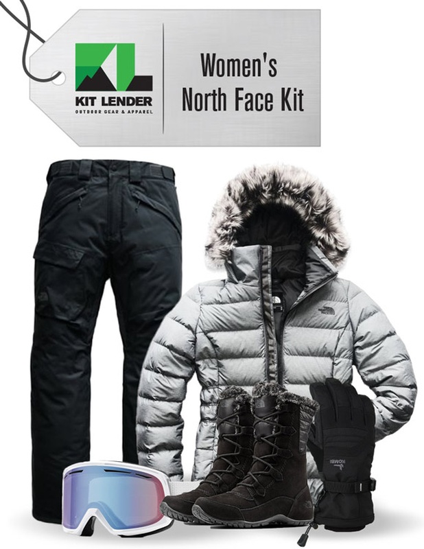[Complete Outerwear with Boots KIT] - Womens - The North Face (Grey with Fur | Gotham II)