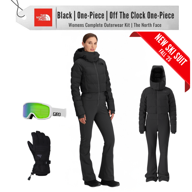 [Complete Outerwear KIT] - Womens - The North Face ( Black | One-Piece | Off The Clock One-Piece )