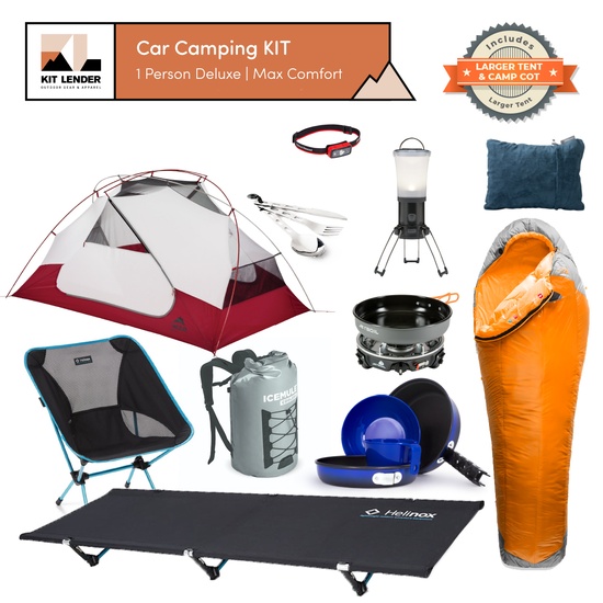 [Car Camping KIT] - 1 Person (Deluxe | Max Comfort)