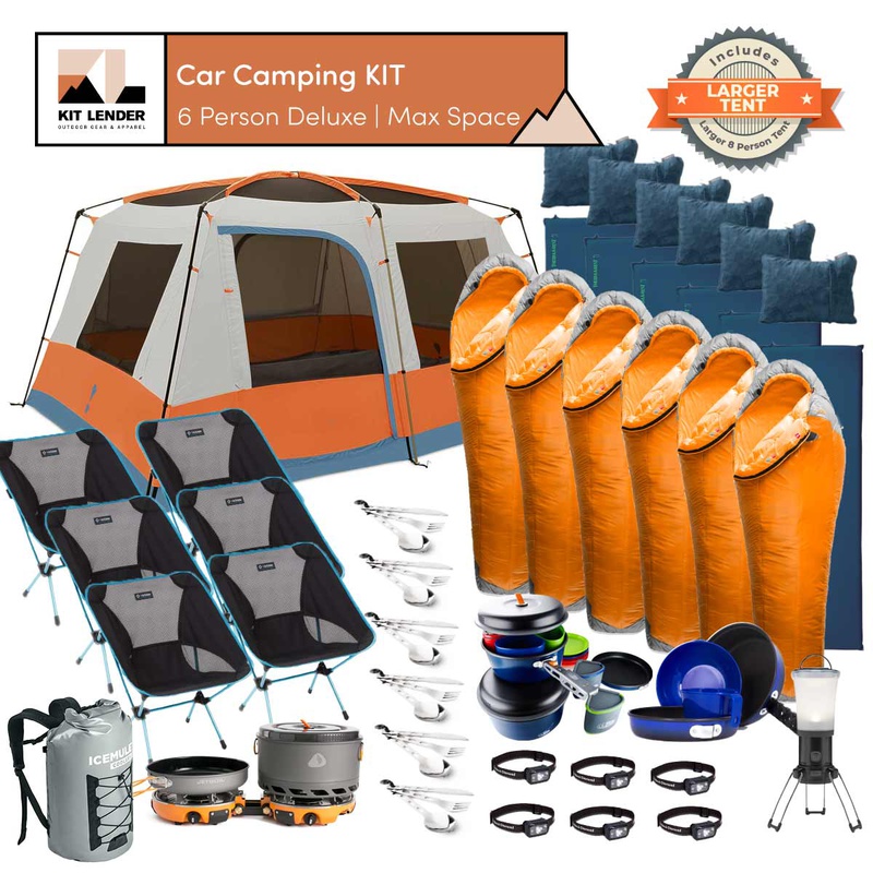 [Car Camping KIT] - 6 Person (Deluxe | Max Space)