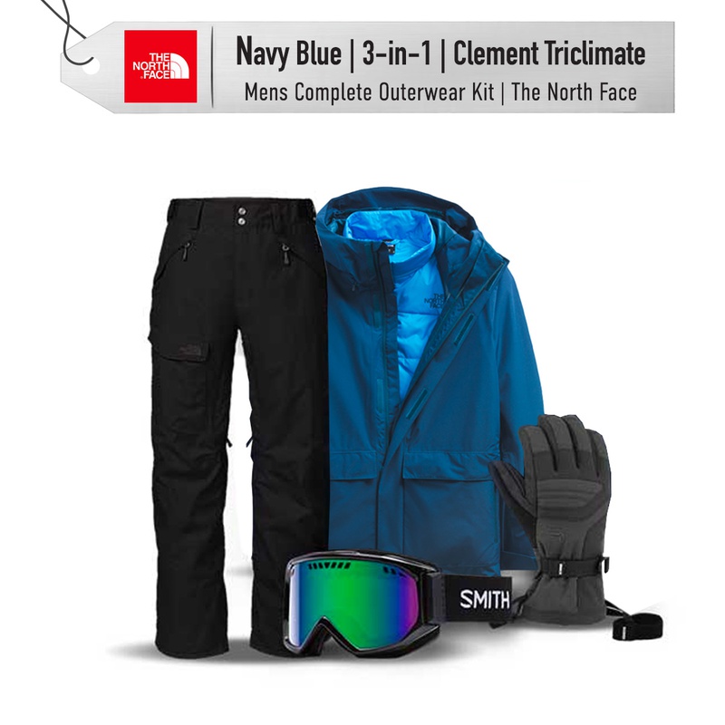 [Complete Outerwear KIT] - Mens - The North Face (Navy Blue | 3-in-1 ...