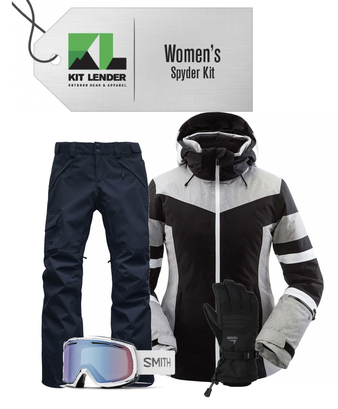 [Complete Outerwear KIT] - Womens - Spyder (Black / White | Gore-Tex | Captivate)