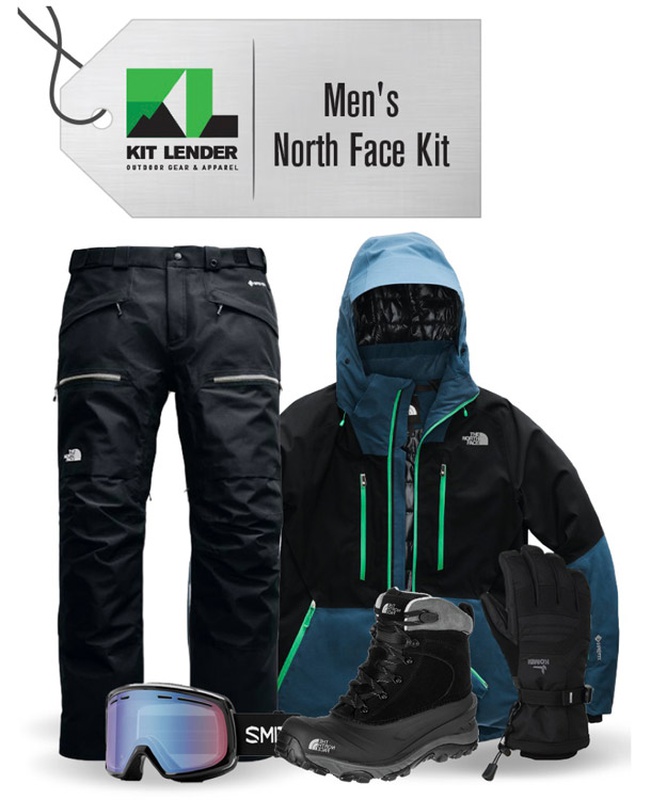 [Complete Outerwear with Boots KIT] - Mens - The North Face (Black / Teal | Gore-Tex | Anonym)