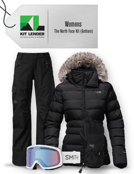[Complete Outerwear KIT] - Womens - The North Face (Black with Fur | Gotham II)