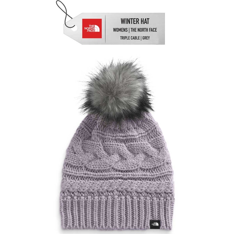 [Winter Hat] - Womens - The North Face (Grey | Triple Cable)