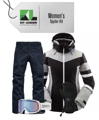 [Complete Outerwear KIT] - Womens - Spyder (Black / White | Gore-Tex | Captivate)