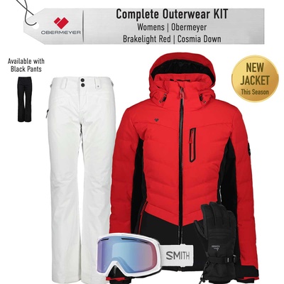 [Complete Outerwear KIT] - Womens - Obermeyer (Brakelight Red | Cosima Down)
