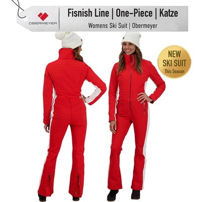 [Ski Suit] - Womens - Obermeyer (Finish Line Red | One-Piece | Katze)