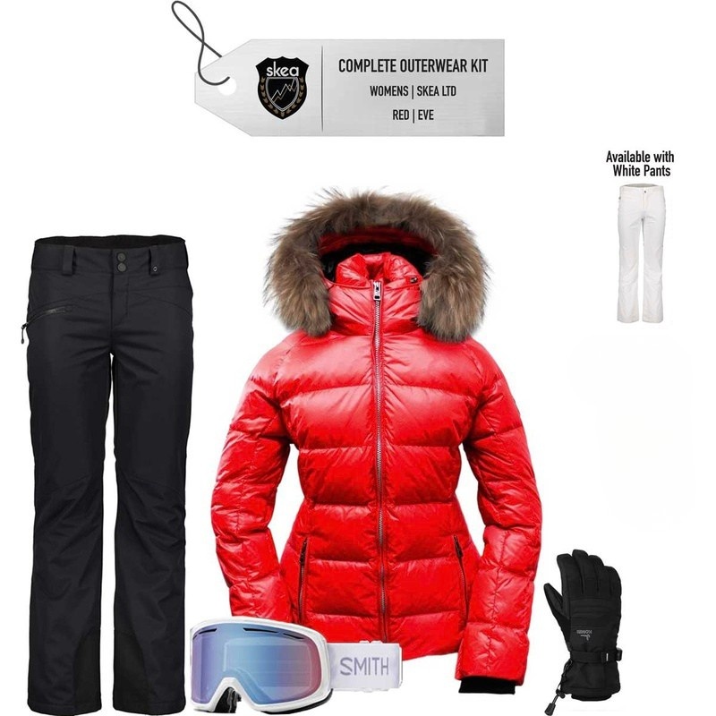 [Complete Outerwear KIT] - Womens - Skea (Red | Fur Hood | Eve Parka)