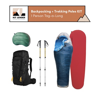 Backpacking +Trekking Poles KIT] - 1 Person (Tag-A-Long)