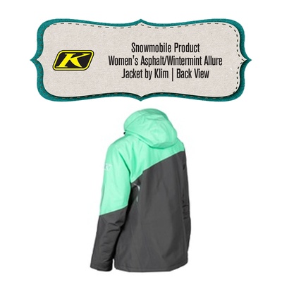** REMOVED S24 ** [Snowmobile Jacket] - Womens - Klim (Asphalt/Wintermint | Allure)