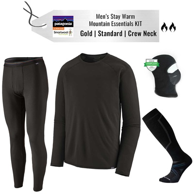 ** REMOVED S24 ** [Stay Warm Mountain Essentials Kit] - Mens - Patagonia (Gold | Standard | Crew Neck)