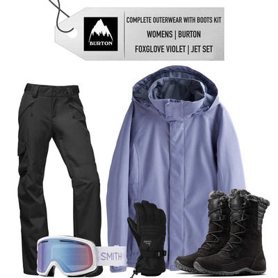 ** SOLD S23 **[Complete Outerwear with Boots KIT] - Womens - Burton (Foxglove Violet | Jet Set)