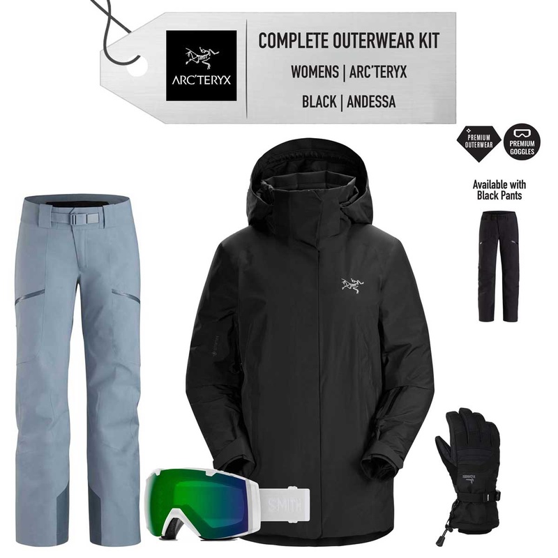 ** REMOVED S24 ** [Complete Outerwear KIT] - Womens - Arc'Teryx (Black | Gore-Tex | Down| Andessa)