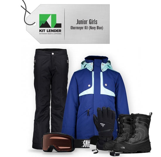[Complete Outerwear with Boots KIT] - Jr Girls - Obermeyer (Navy Blue | Haana)