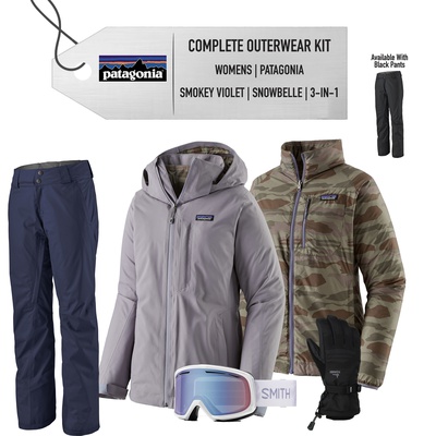 [Complete Outerwear KIT] - Womens - Patagonia (Smokey Violet | 3-in-1)