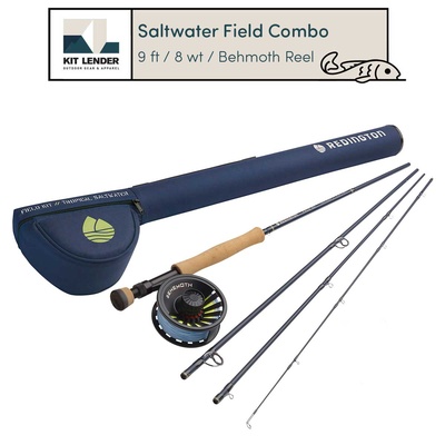 [Fly Fishing Field Kit] - Redington (Tropical Saltwater | Behemoth Reel | 8 wt / 9ft / 4pc)