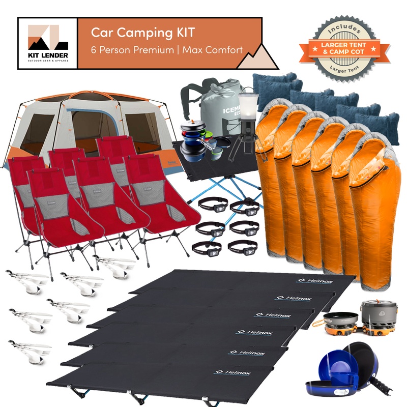 [Car Camping KIT] - 6 Person (Premium | Max Comfort)