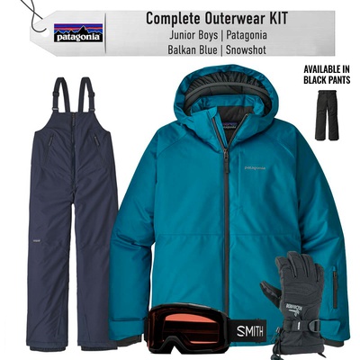 [Complete Outerwear KIT] - Jr Boys - Patagonia (Balkan Blue | Snowshot)