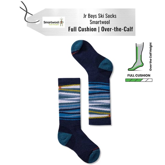 [Socks] - Jr Boys - Smartwool (Assorted Colors | Kids Ski Socks)