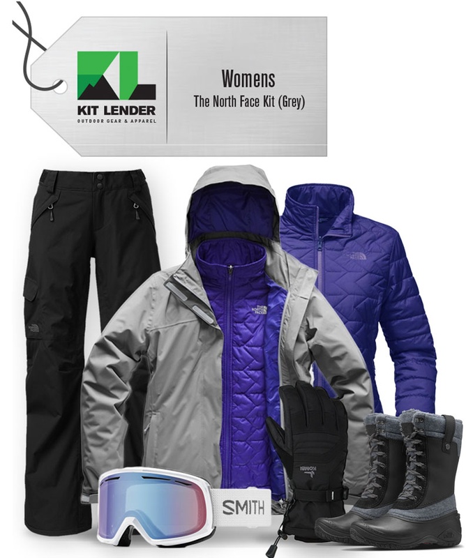 [Complete Outerwear with Boots KIT] - Womens - The North Face (Grey | 3-in-1)