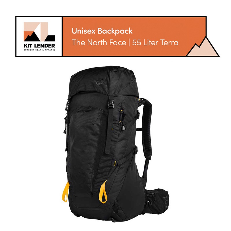Cordelia Afwezigheid Kameraad Backpack] - Unisex - The North Face (55 Liter | Terra) | Kit Lender -  Simple Ski and Snowboard Clothing Rentals for Your Next Trip