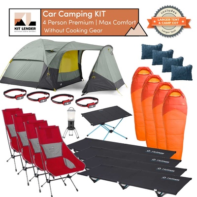 [Car Camping KIT] - 4 Person (Premium | Max Comfort | No Cooking Gear)