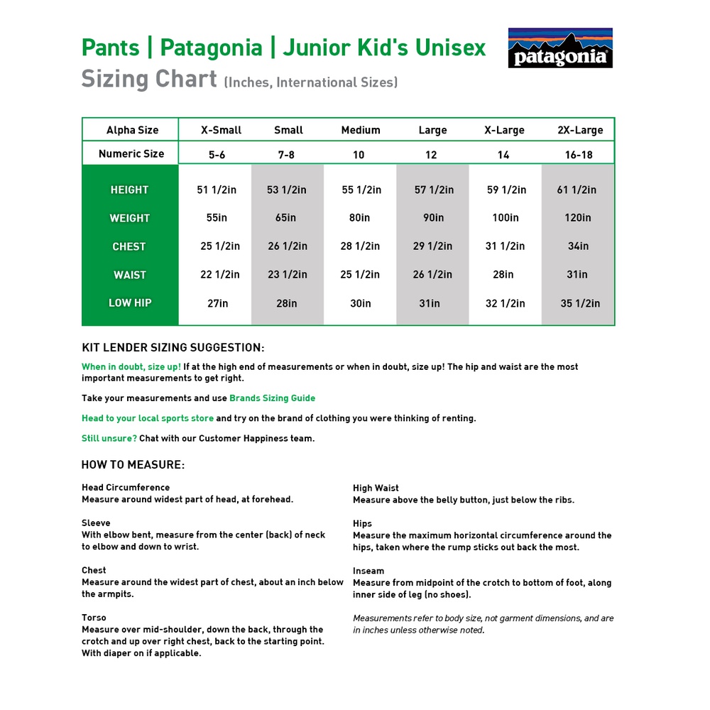 [Pants] - Patagonia | Junior Kid's Unisex | F24