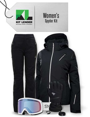 [Complete Outerwear KIT] - Womens - Spyder (Black | Gore-Tex | Shatzi Infinium)