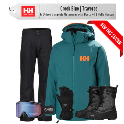 [Complete Outerwear with Boots KIT] - Jr - Helly Hansen (Creek Blue | Traverse)