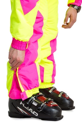 ** REMOVED S24 ** [One-Piece Ski Suit] - Mens - Tipsy Elves (Neon Yellow | Powder Blaster)