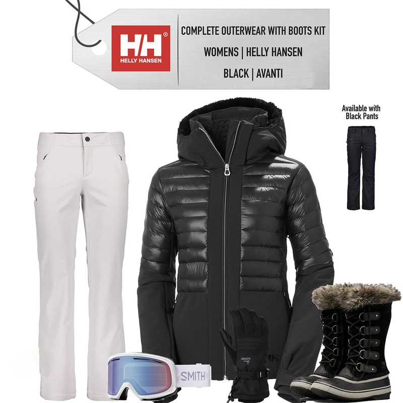 Complete Outerwear with Boots KIT] - Womens - Helly Hansen (Black