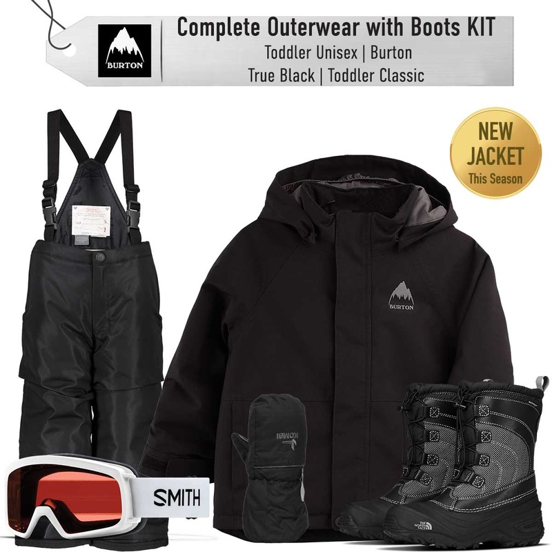 [Complete Outerwear with Boots KIT] - Toddler Unisex - Burton (True Black | Classic)