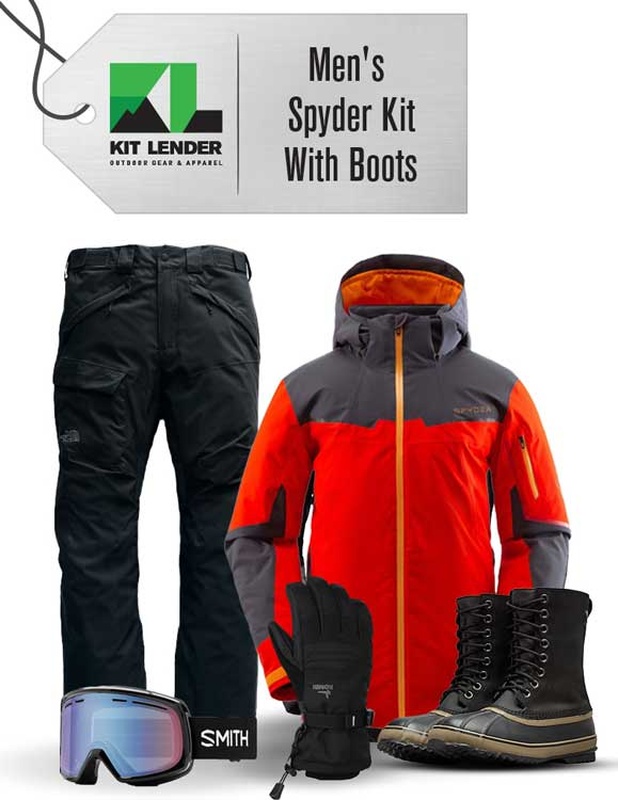 ** REMOVED S24 ** [Complete Outerwear with Boots KIT] - Mens - Spyder (Red | Gore-Tex | Chambers)