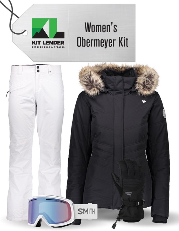 [Complete Outerwear KIT] - Womens - Obermeyer (Black | Fur Hood | Bombshell)