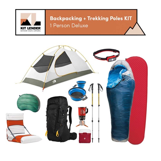 [Backpacking +Trekking Poles KIT] - 1 Person (Deluxe)