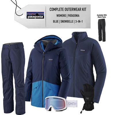 [Complete Outerwear KIT] - Womens - Patagonia (Blue | 3-in-1)