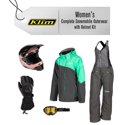 ** REMOVED S24 ** [Complete Snowmobile Outerwear with Helmet KIT] - Womens - Klim (Allure)
