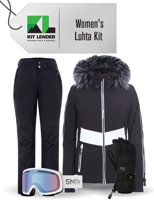 [Complete Outerwear KIT] - Womens - Luhta (Black with Fur | Jakka)
