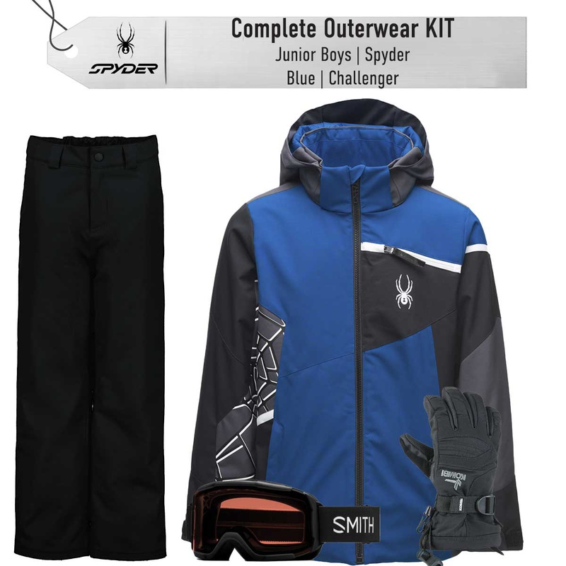 [Complete Outerwear KIT] - Jr Boys - Spyder (Blue | Challenger)