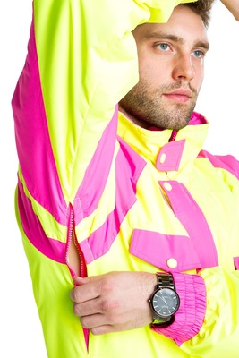 ** REMOVED S24 ** [One-Piece Ski Suit] - Mens - Tipsy Elves (Neon Yellow | Powder Blaster)