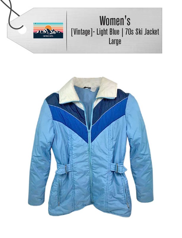 ** REMOVED S24 ** [Vintage] - Womens (Light Blue | 70s Ski Jacket) | Large