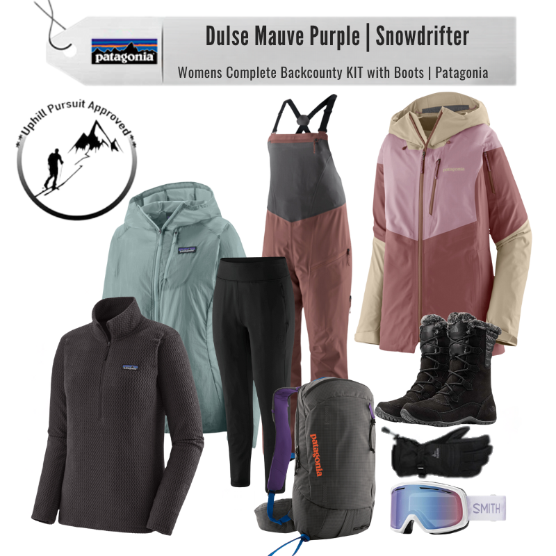 [Complete Backcountry with Boots KIT] - Womens - Patagonia (Dulse Mauve Purple | Snowdrifter)
