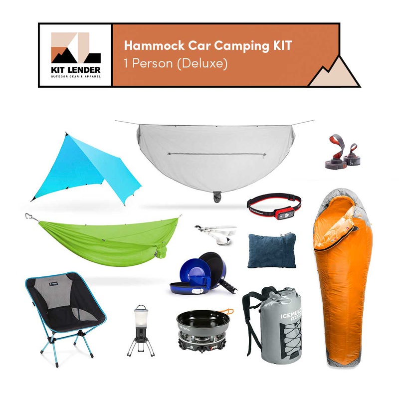 Hammock Car Camping KIT - 1 Person (Deluxe)
