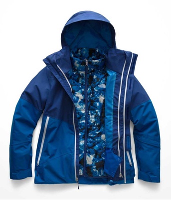Complete Outerwear KIT Womens The North Face Royal Blue 3 in 1 Kit Lender Simple Ski and Snowboard Clothing Rentals for Your Next Trip
