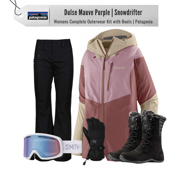 **REMOVED ** [Complete Outerwear with Boots KIT] - Womens - Patagonia (Dulse Mauve Purple | Snowdrifter)
