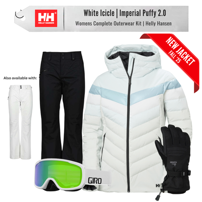 [Complete Outerwear KIT] - Womens - Helly Hansen ( White Icicle | Imperial Puffy 2.0 )