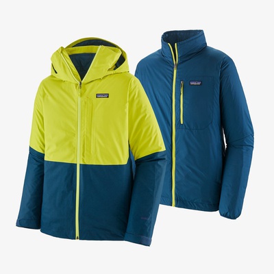 ** SOLD ** [Complete Outerwear KIT] - Mens - Patagonia (Blue / Yellow | 3-in-1 | Snowshot)