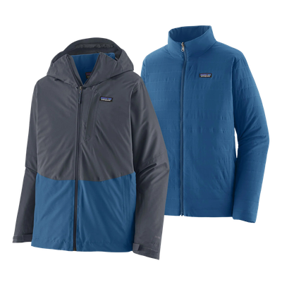 [Complete Side-Country with Boots KIT] - Mens - Patagonia ( Clement Blue | 3-in-1 | Powder Town )