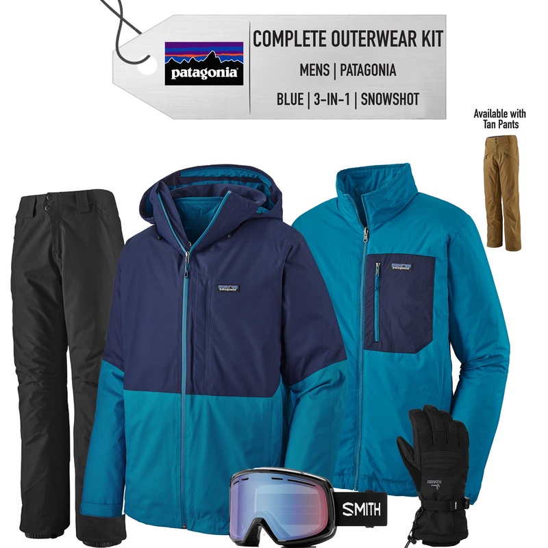 ** REMOVED S24 ** [Complete Outerwear KIT] - Mens - Patagonia (Classic Navy / Balkan Blue | 3-in-1 | Snowshot)